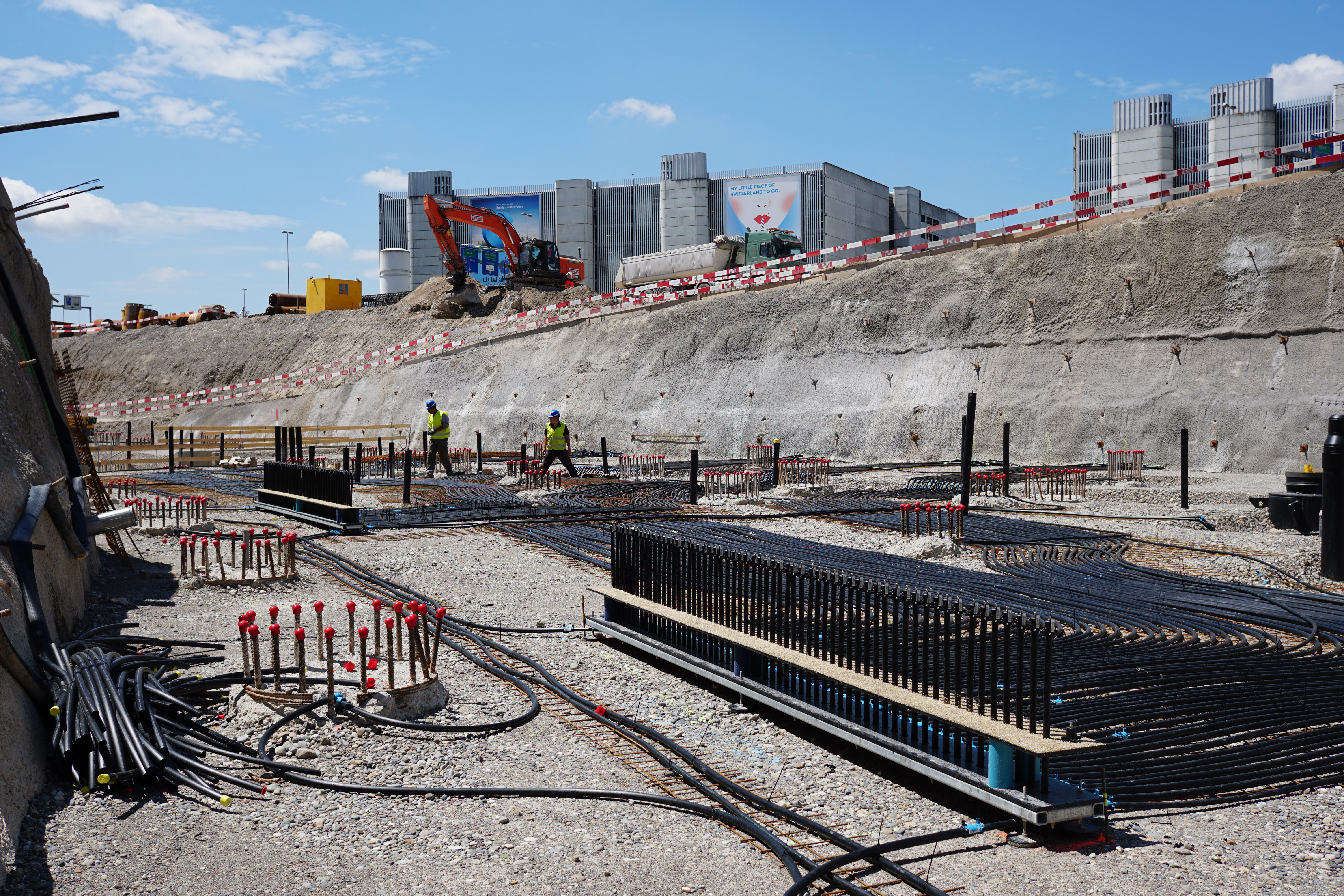 Großprojekt auf einer Baustelle im Bereich Geothermie