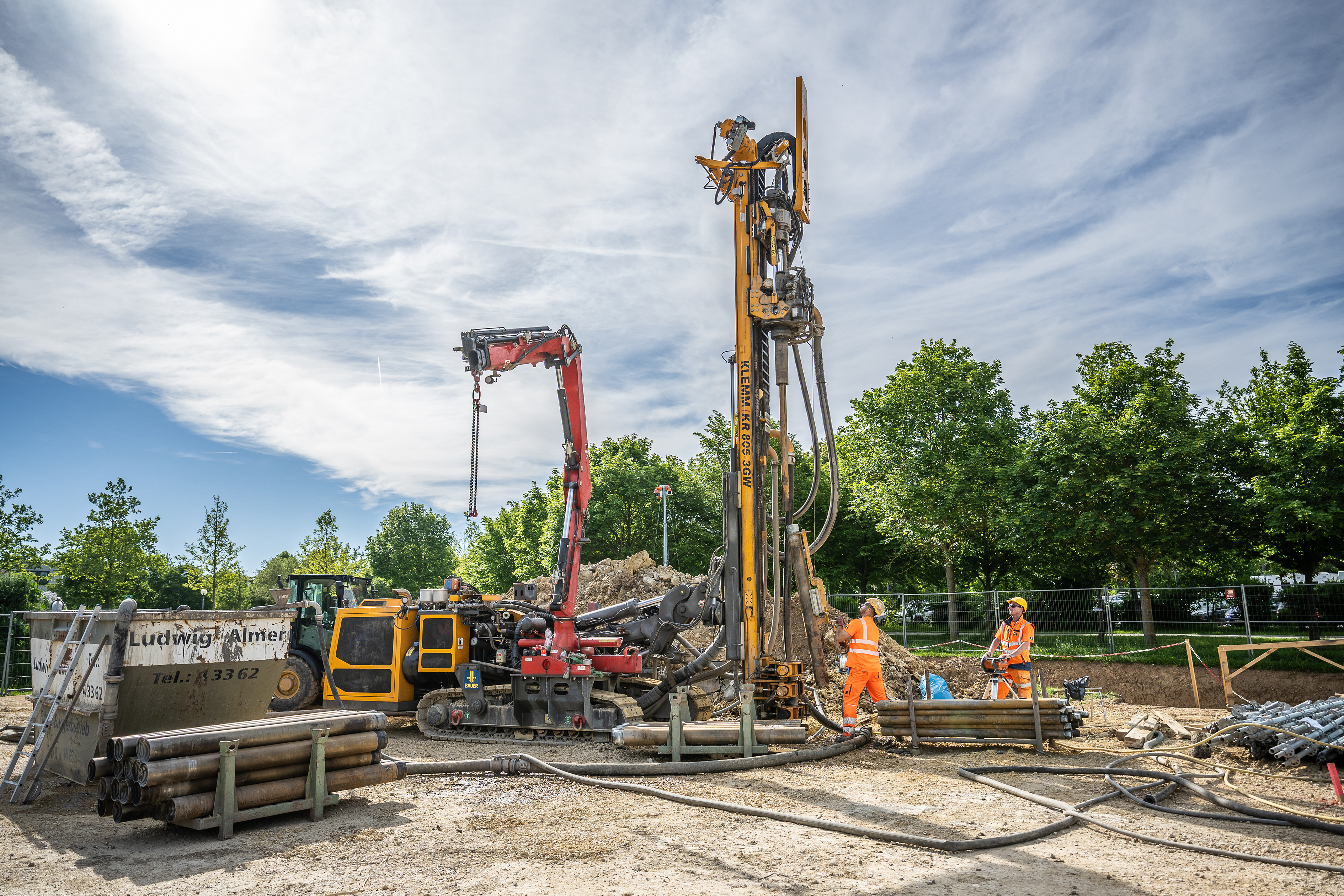 Bauer Resources built a geothermal probe system for the new modular building on the Regensburg University campus in nine months.
