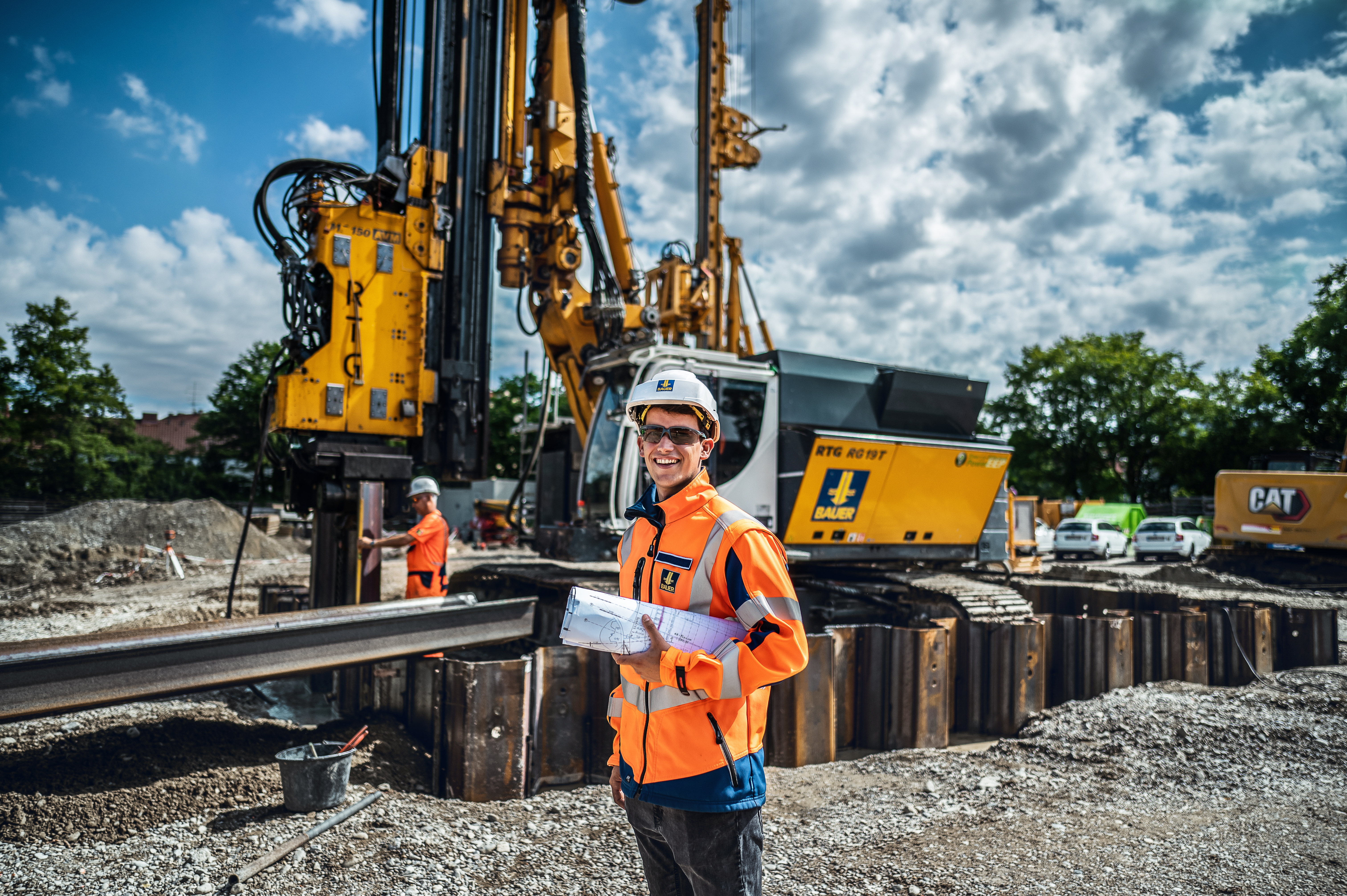 Offene Stellen auf der Baustelle