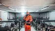 Bauer Resources employees in equipment room of groundwater treatment plant in Leuna