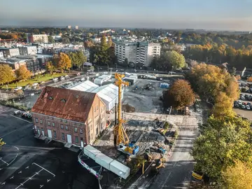 Mitarbeiter von Bauer Resources bei Altlastensanierung in Elmshorn