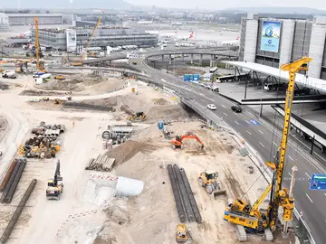 Bauer Resources installed energy pile system for The Circle at the Zurich Airport