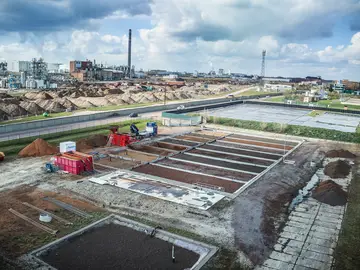 Grundwasserreinigungsanlage von Bauer Resources auf dem Gelände der alten Raffinerie in Leuna