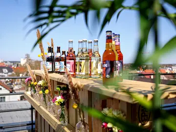 Barbereich mit Getränken auf einer Veranstaltung von Bauer Resources