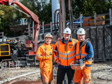 Erdwärmesonden von BAUER Resources