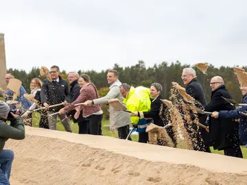 Spatenstich für den Neubau der Schleuse Erlangen am 23. Oktober 2026