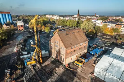 The contaminated area is the site of a former leather factory in Elmshorn