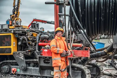 In just four months, the employees from Bauer Resources installed 8 km of pipeline in total for the geothermal system in Bayreuth