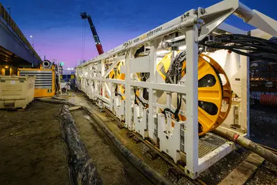 Sämtliche Systemkomponenten sind so ausgelegt, dass sie in Standard-High-Cube-Containern transportiert werden können. 